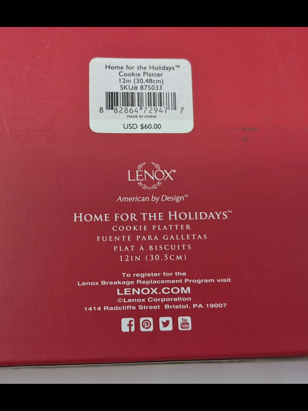 Lenox festive holiday